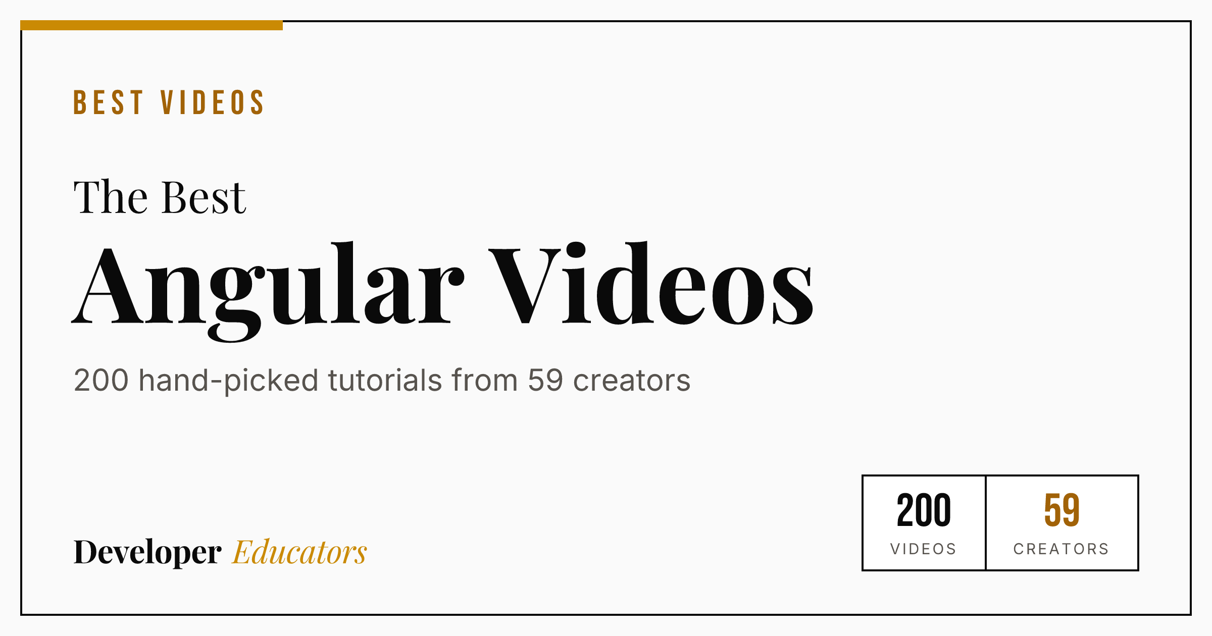200 Best Angular Tutorial Videos on YouTube (2026)