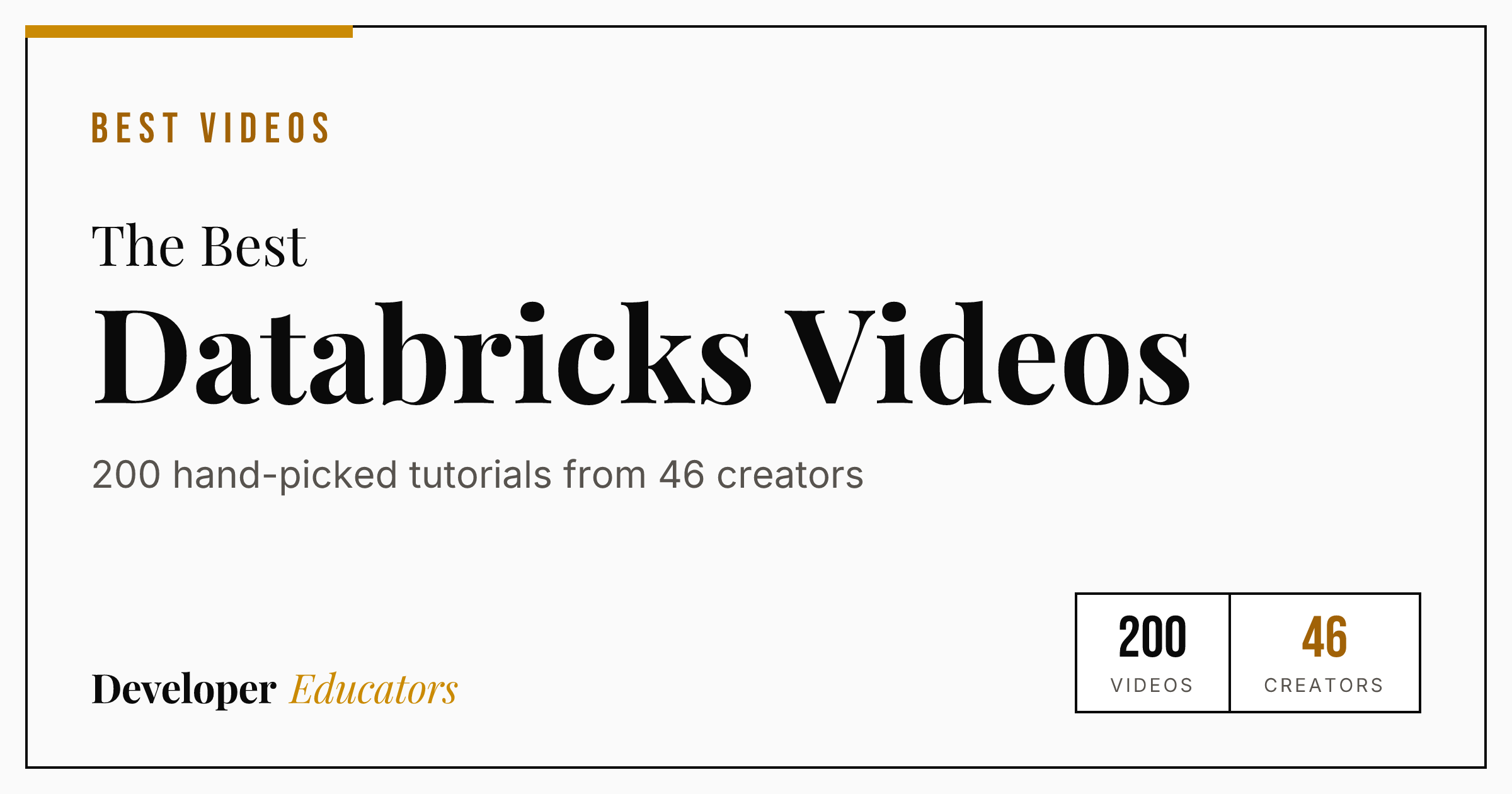 200 Best Databricks Tutorial Videos on YouTube (2026)