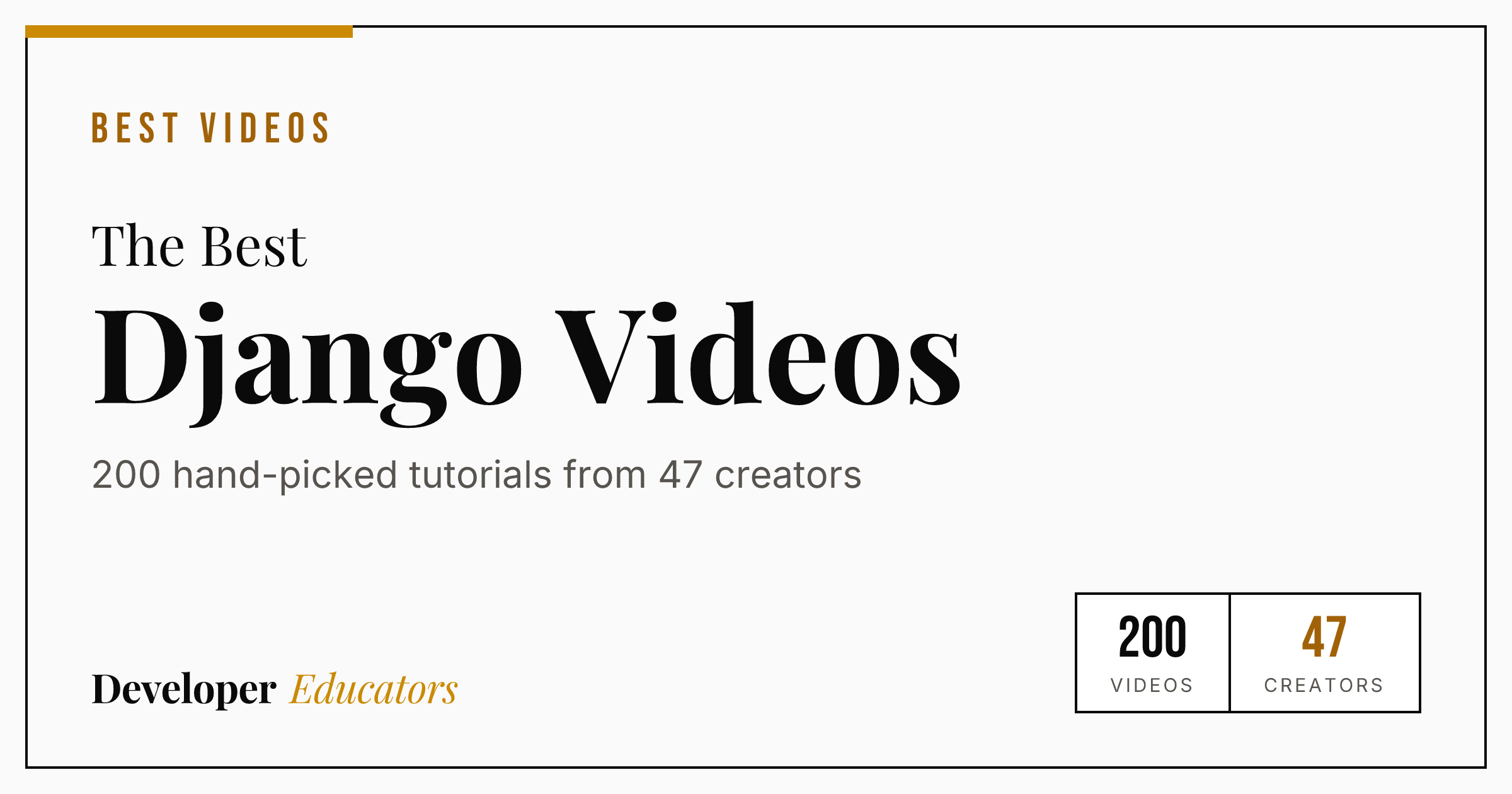 200 Best Django Tutorial Videos on YouTube (2026)