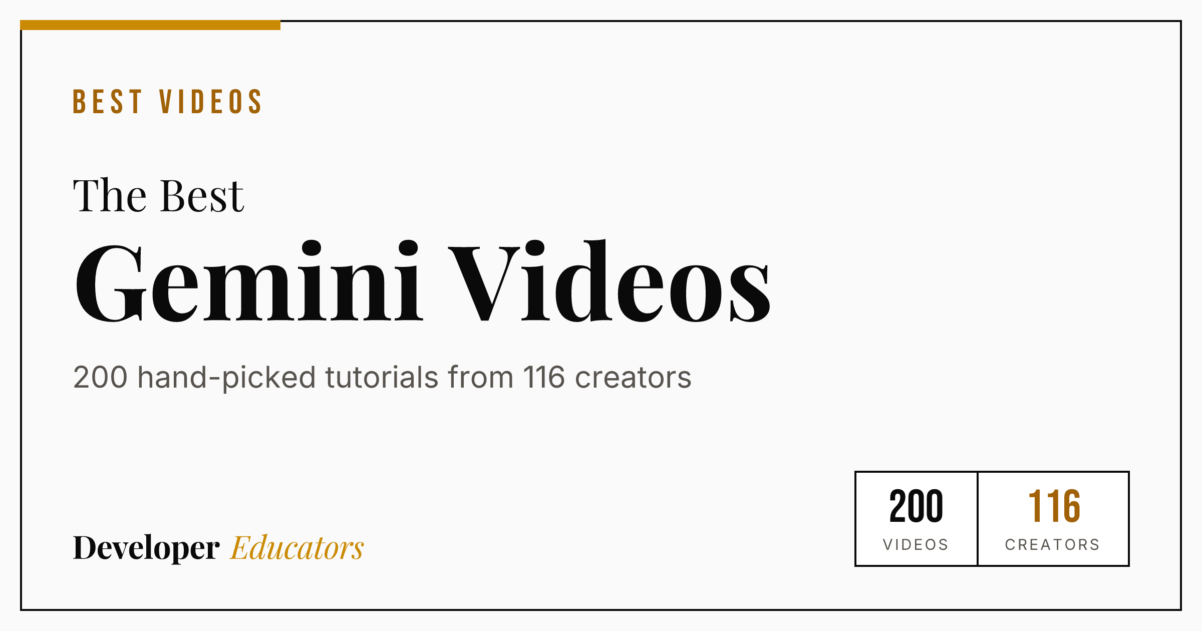 200 Best Gemini Tutorial Videos on YouTube (2026)