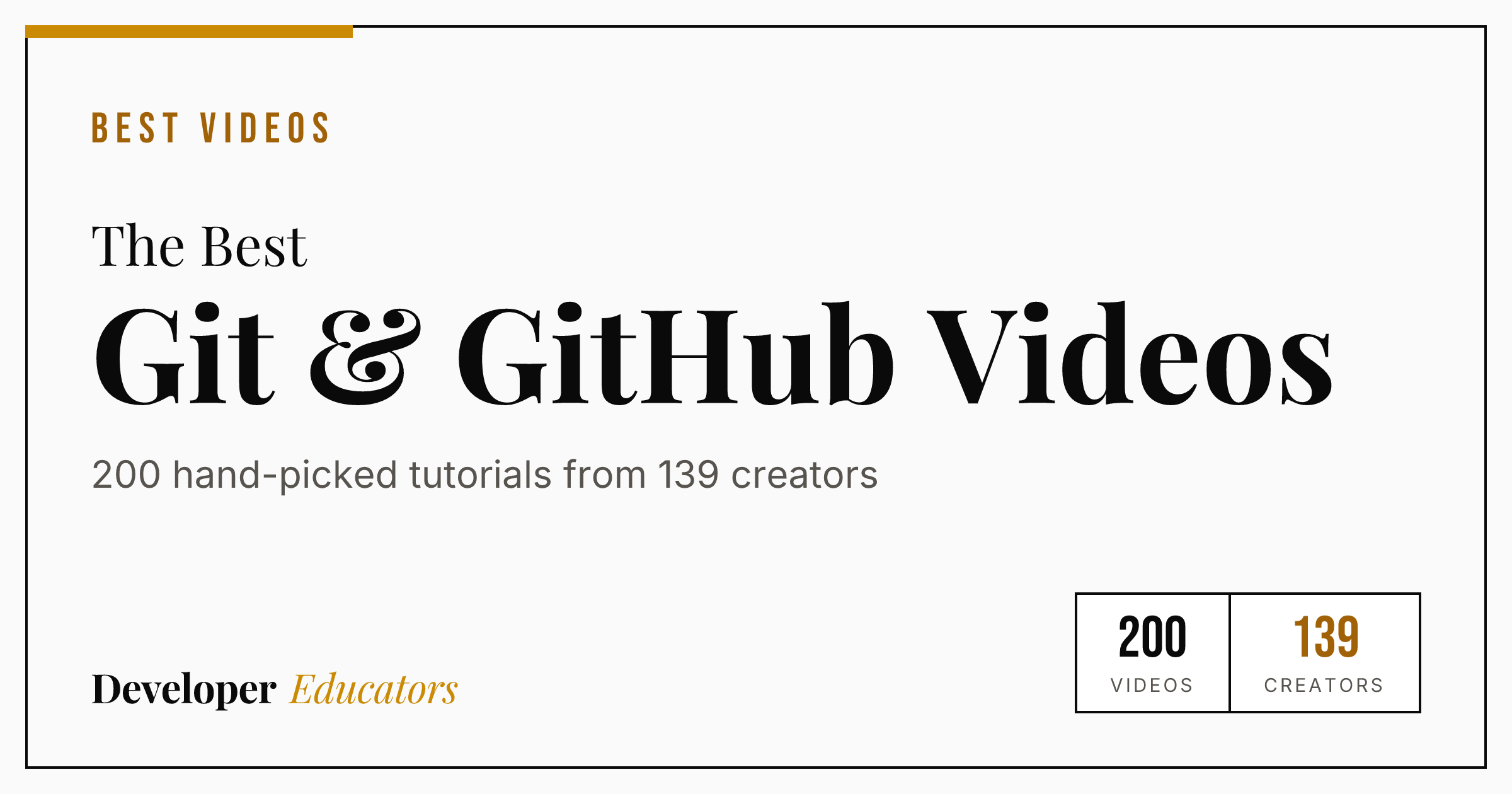 200 Best Git & GitHub Tutorial Videos on YouTube (2026)