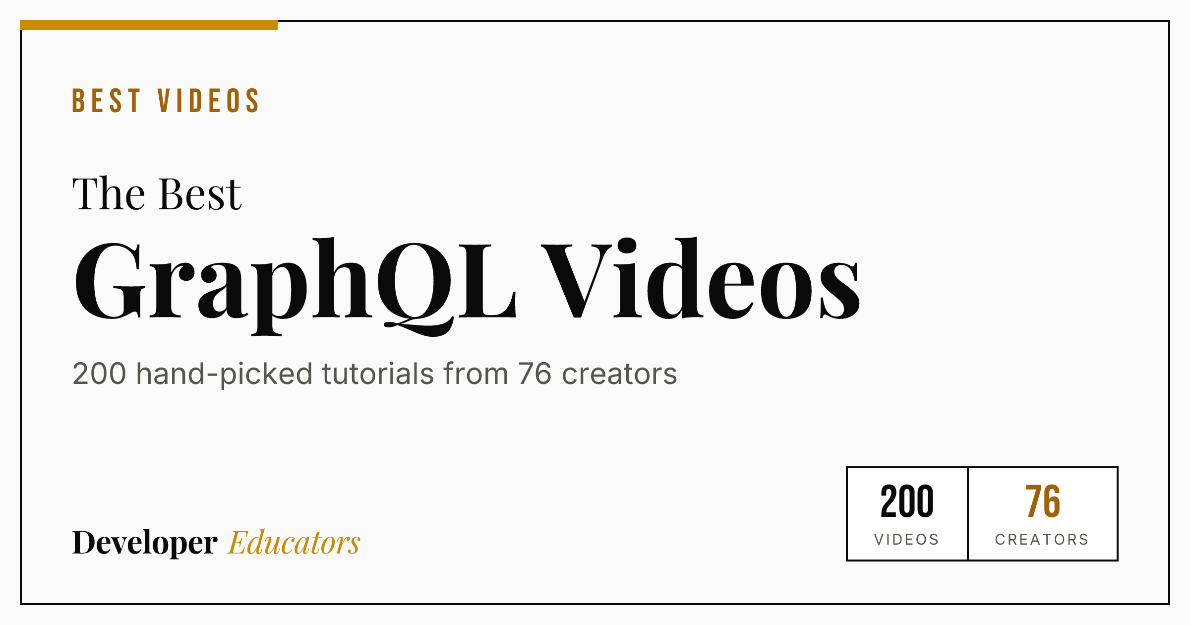 200 Best GraphQL Tutorial Videos on YouTube (2026)