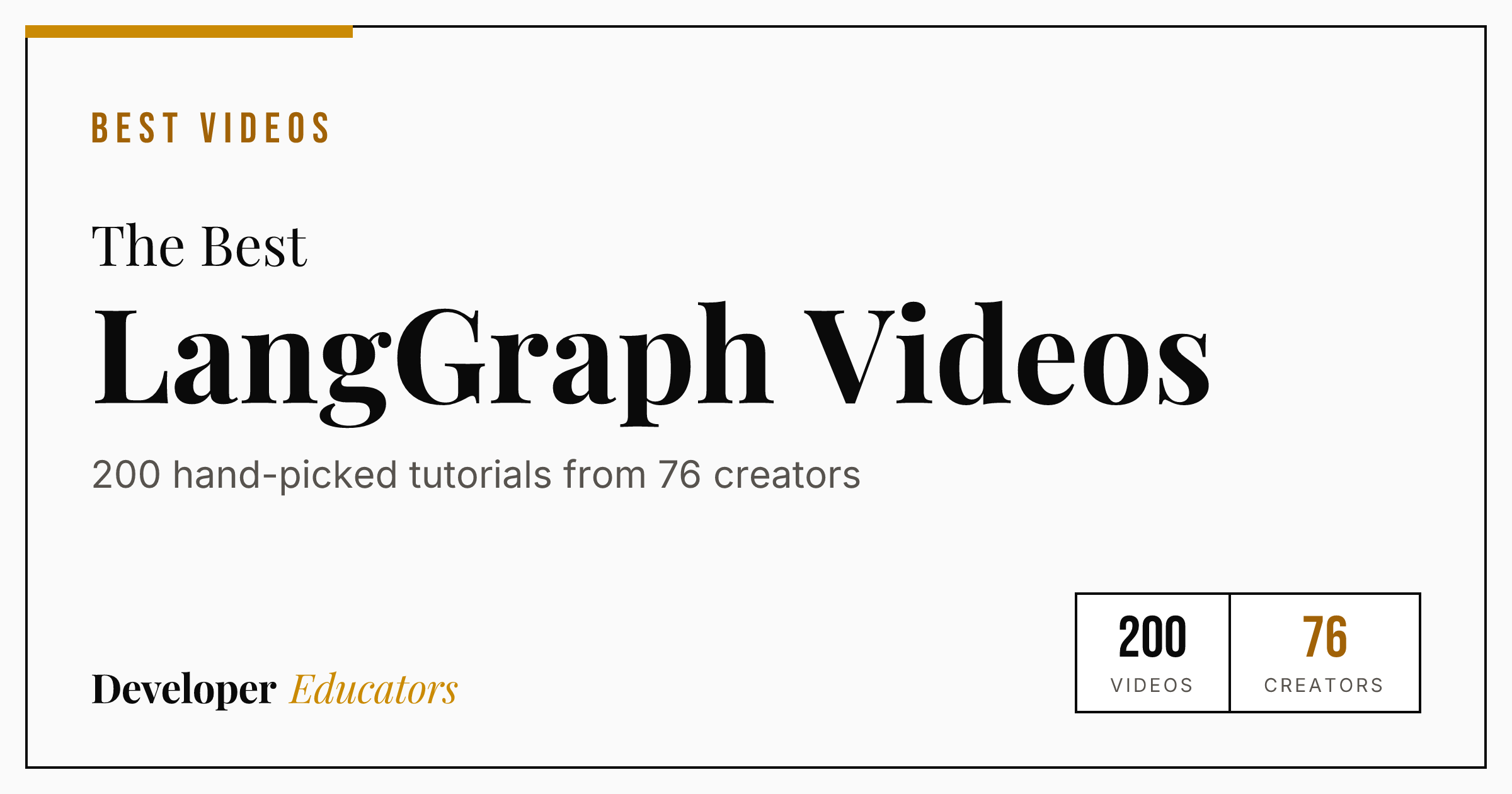 200 Best LangGraph Tutorial Videos on YouTube (2026)