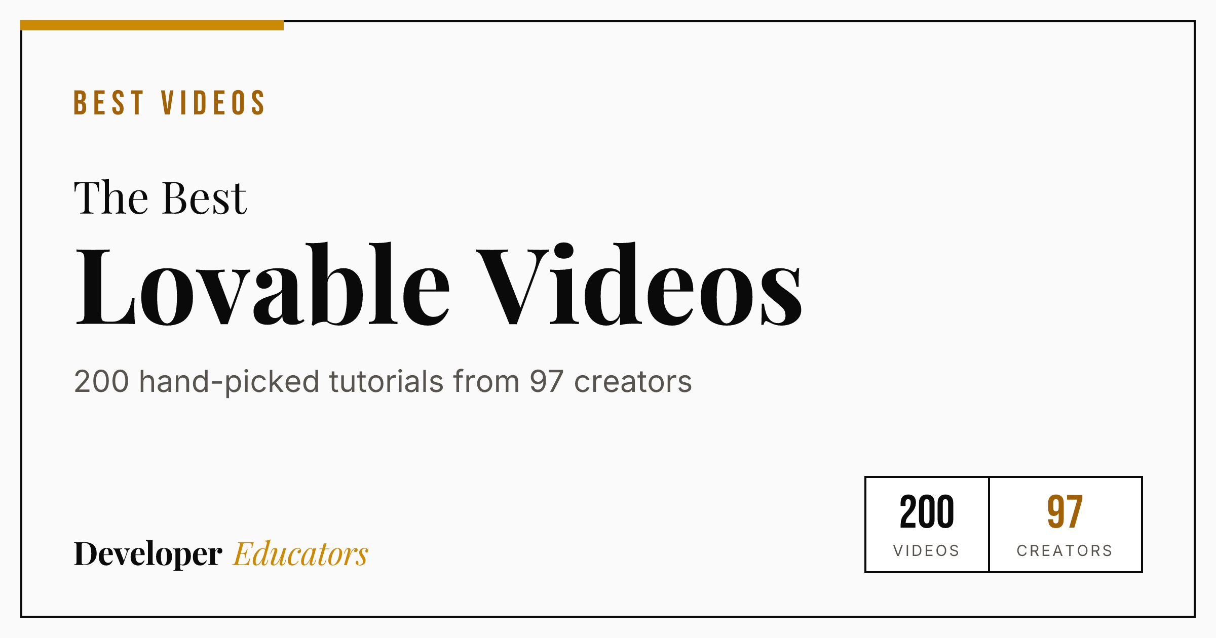 200 Best Lovable Tutorial Videos on YouTube (2026)