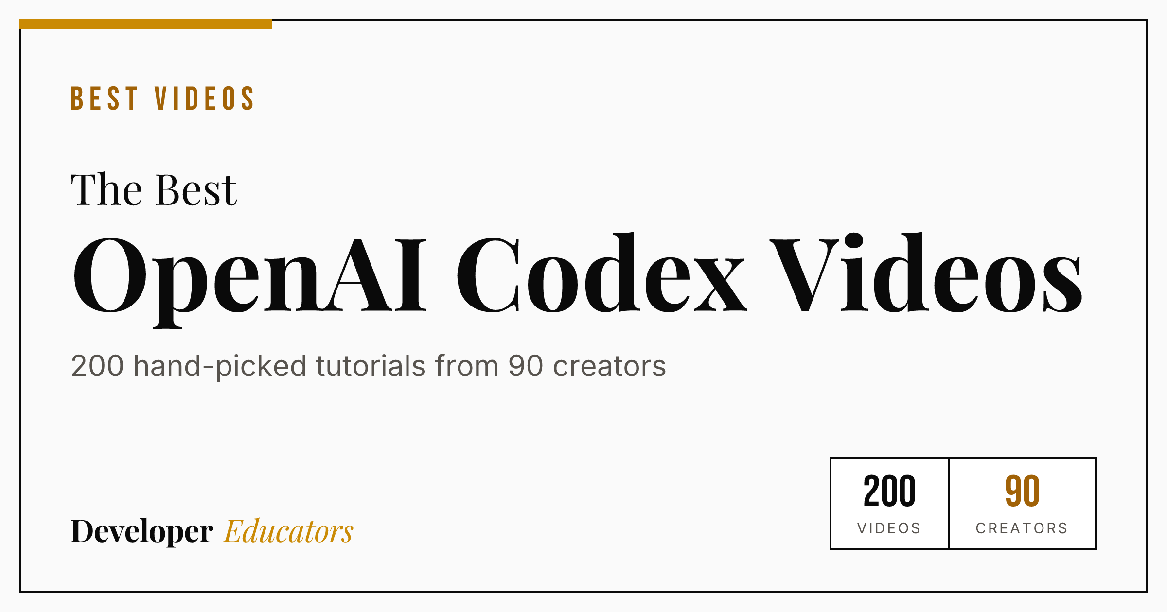 200 Best OpenAI Codex Tutorial Videos on YouTube (2026)