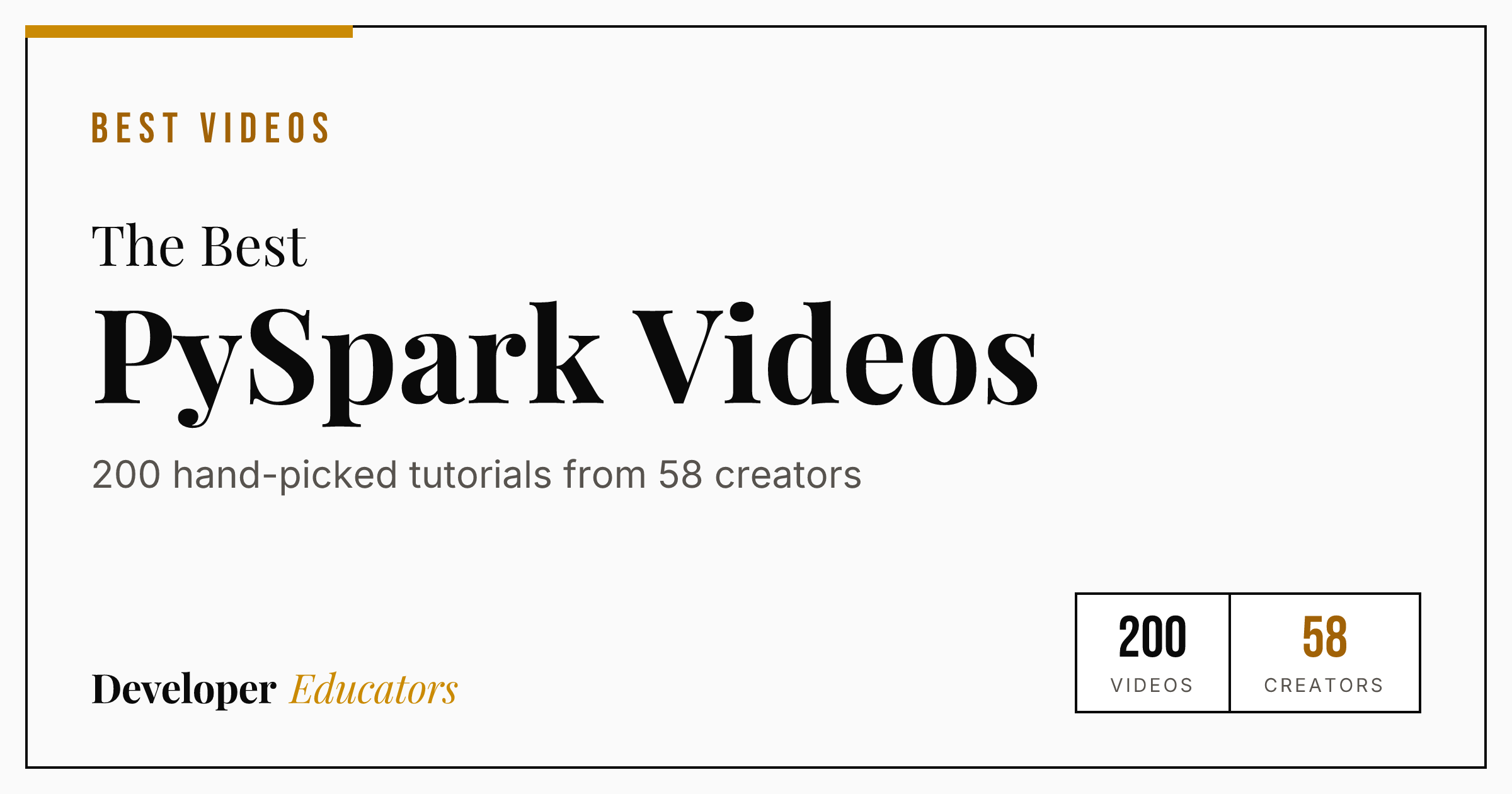 200 Best PySpark Tutorial Videos on YouTube (2026)