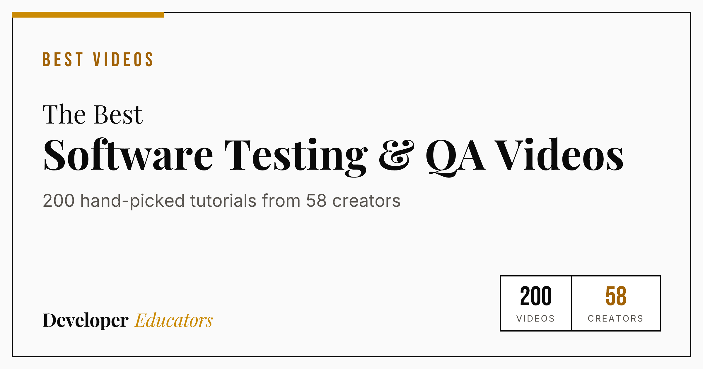 Best Software Testing & QA Tutorial Videos on YouTube (2026)