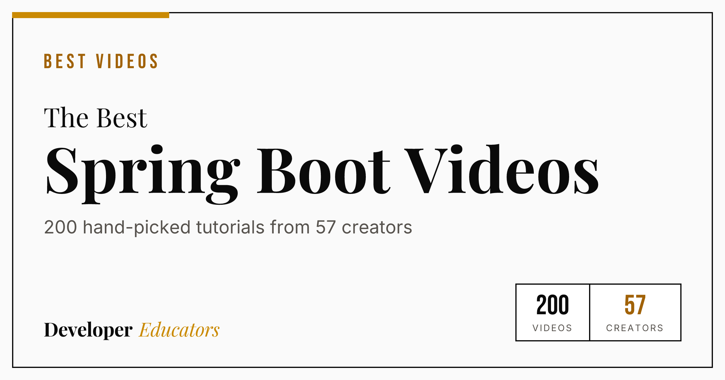200 Best Spring Boot Tutorial Videos on YouTube (2026)
