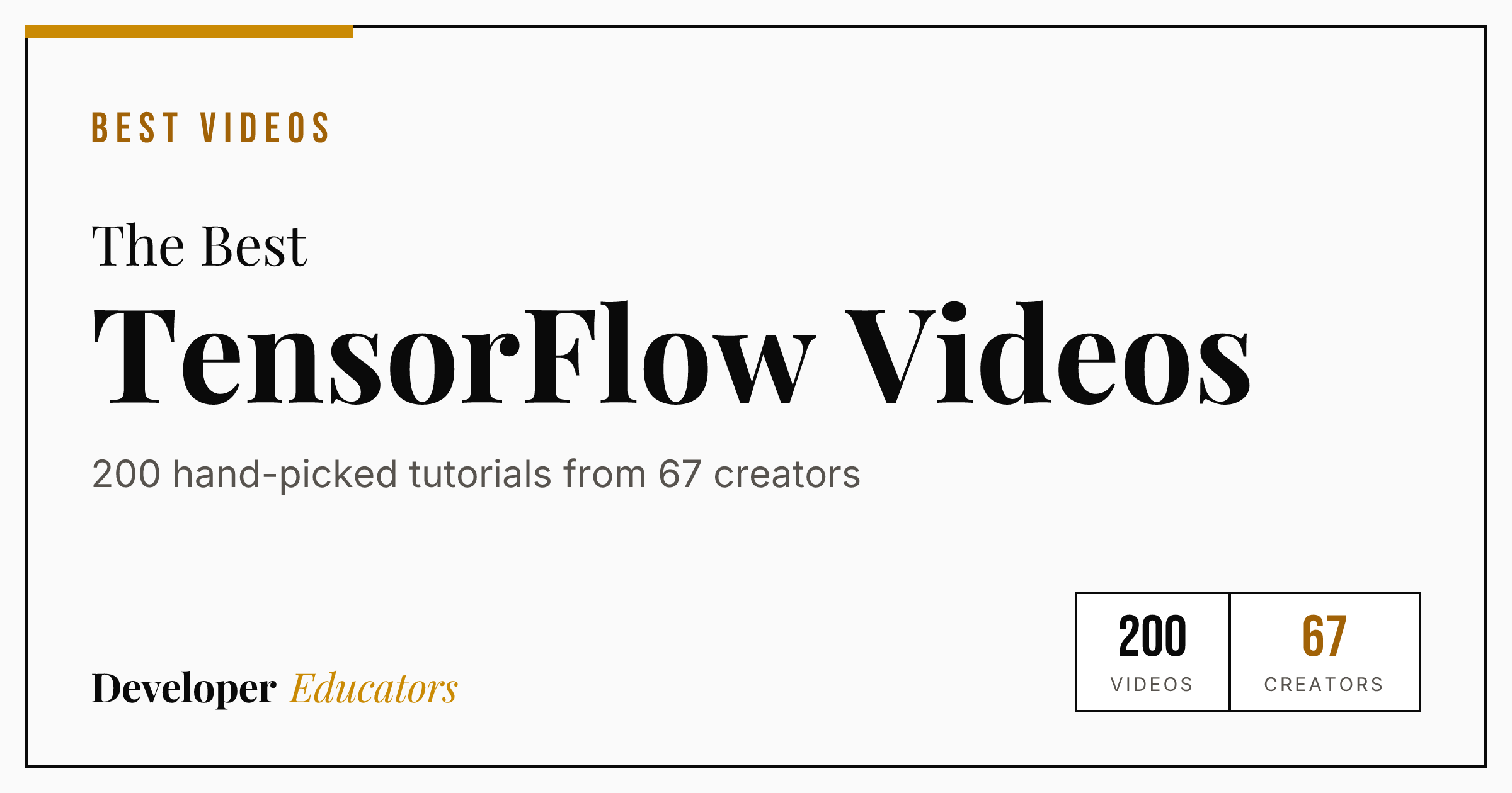 200 Best TensorFlow Tutorial Videos on YouTube (2026)