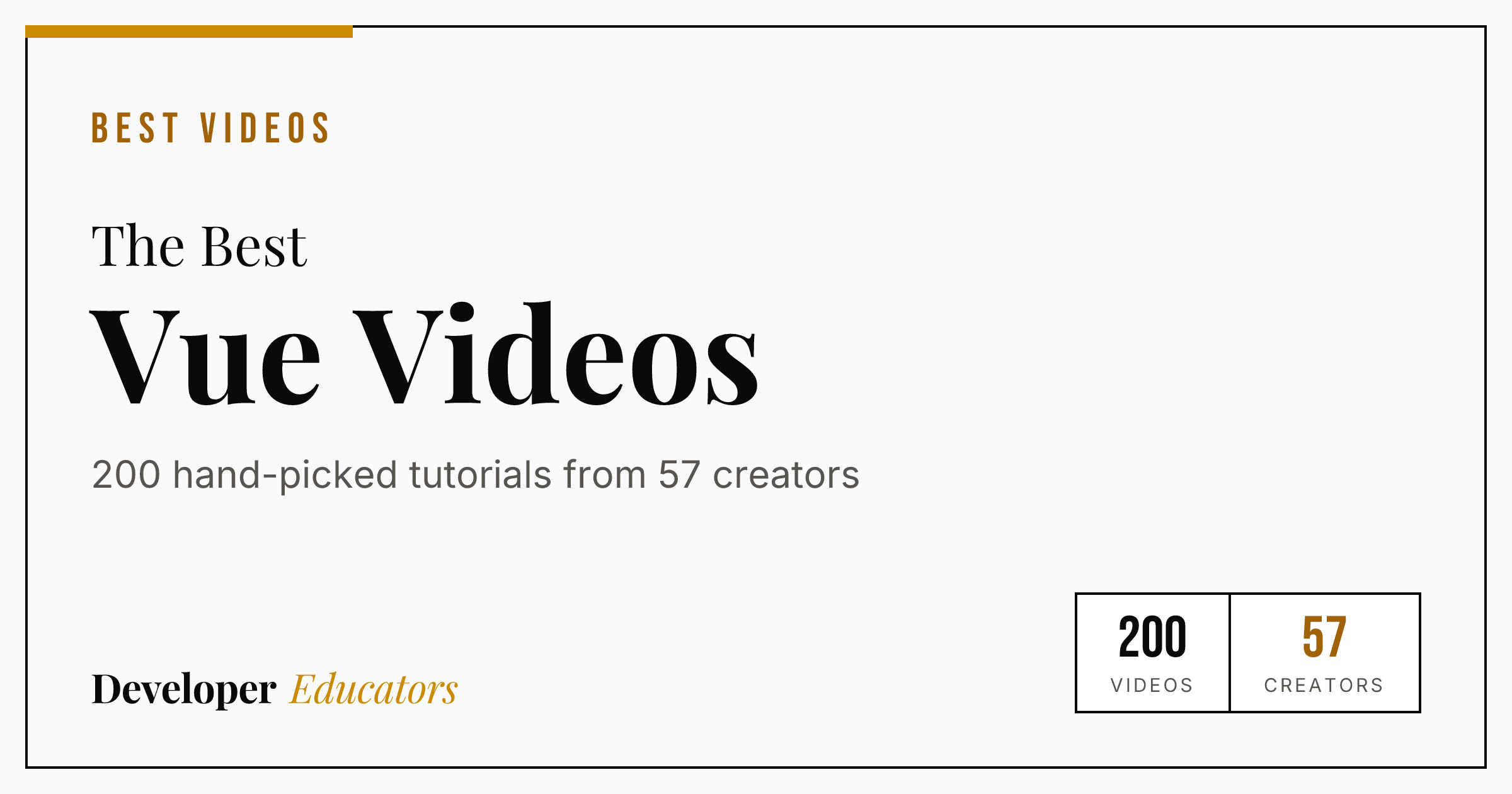 200 Best Vue Tutorial Videos on YouTube (2026)