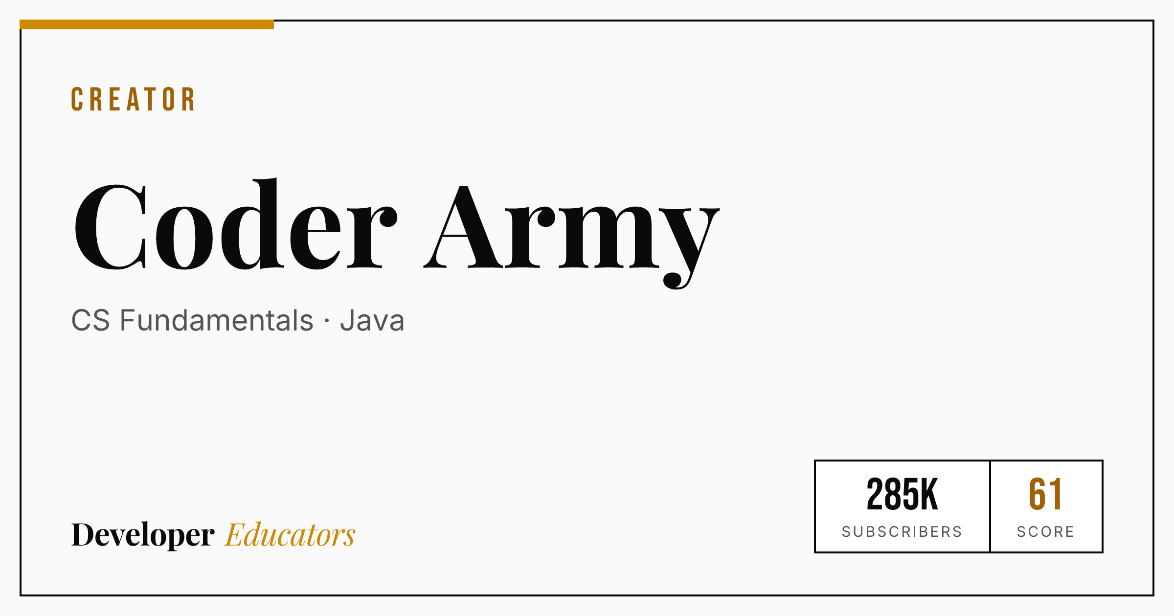 Study Coder Army Coder Army - backend YouTube Channel | Developer Educators