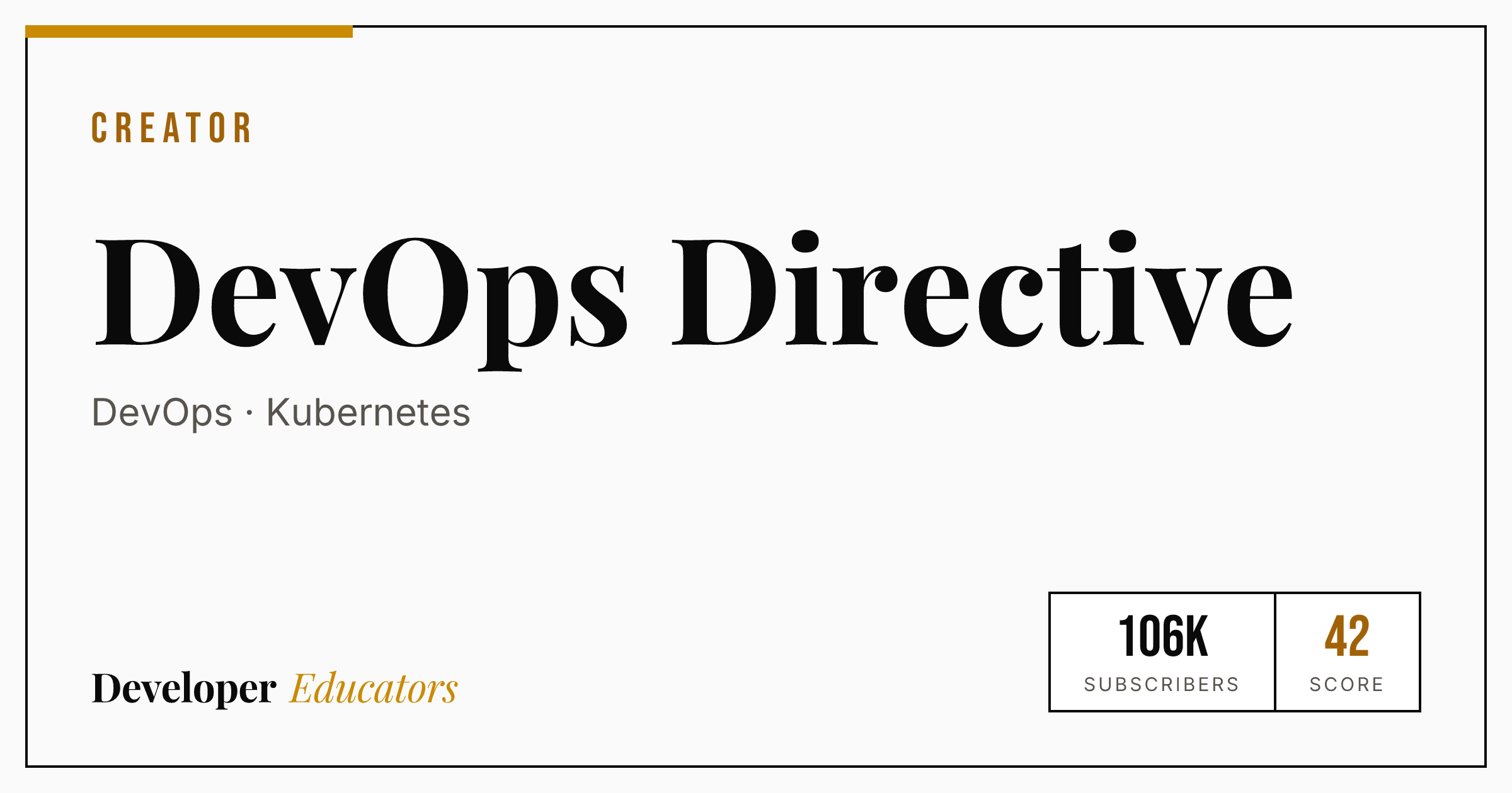 DevOps Directive - AI Coding YouTube Channel | Developer Educators
