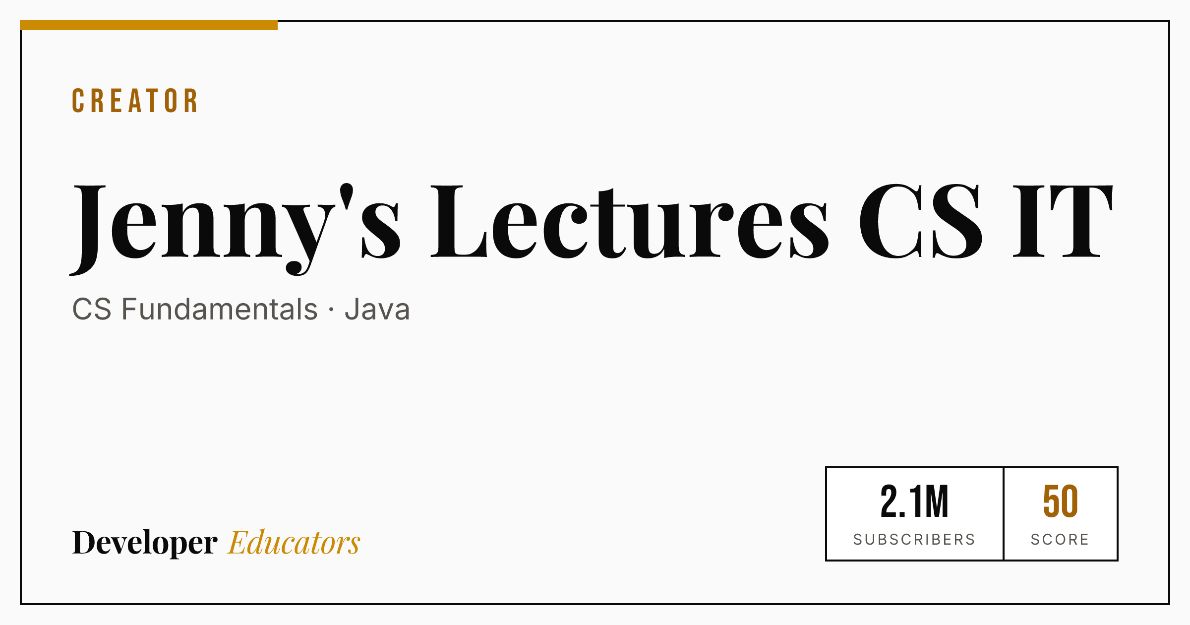 Jenny's Lectures CS IT - CS Fundamentals YouTube Channel | Developer ...