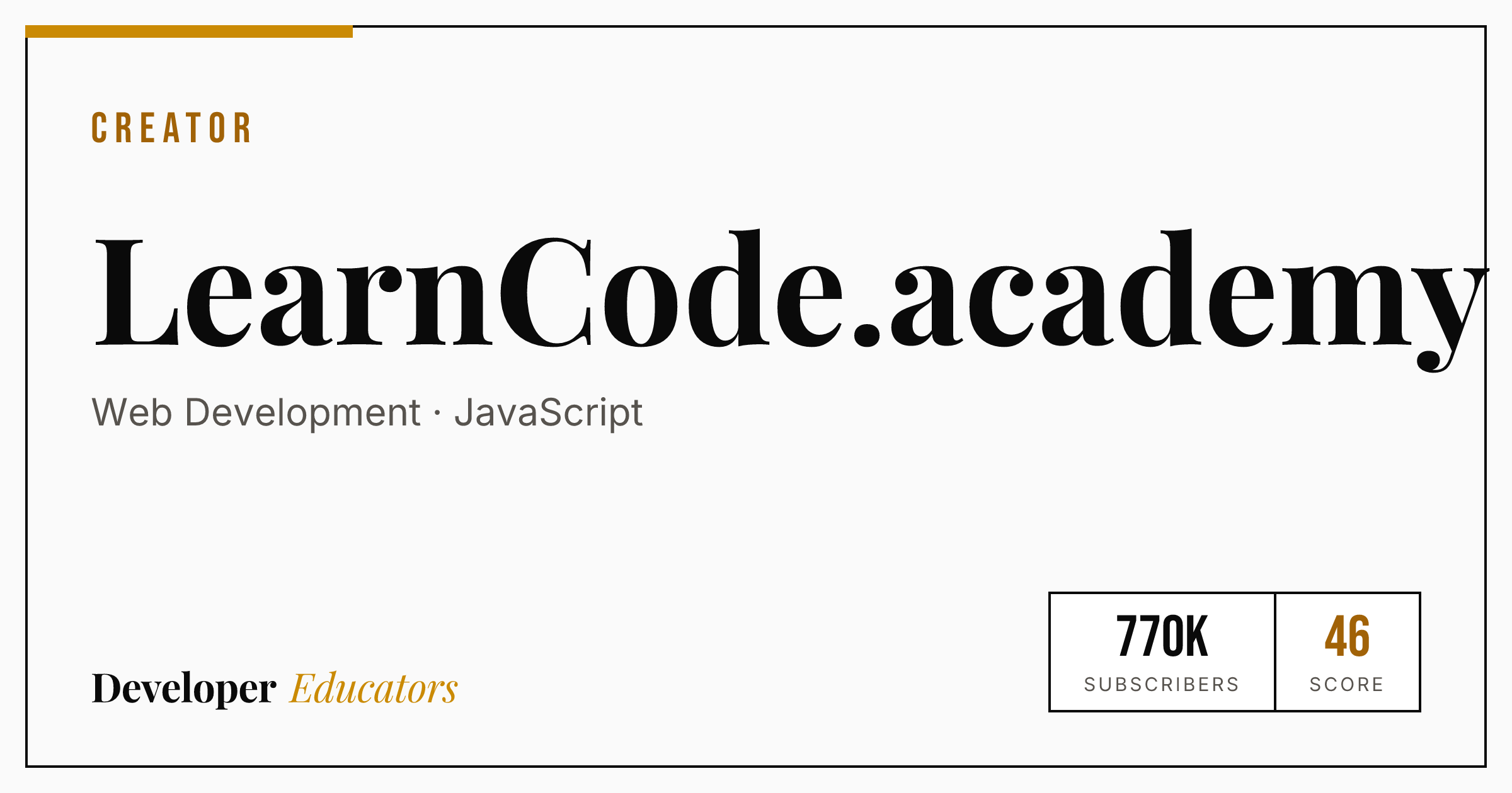 LearnCode.academy - Web Development YouTube Channel | Developer Educators