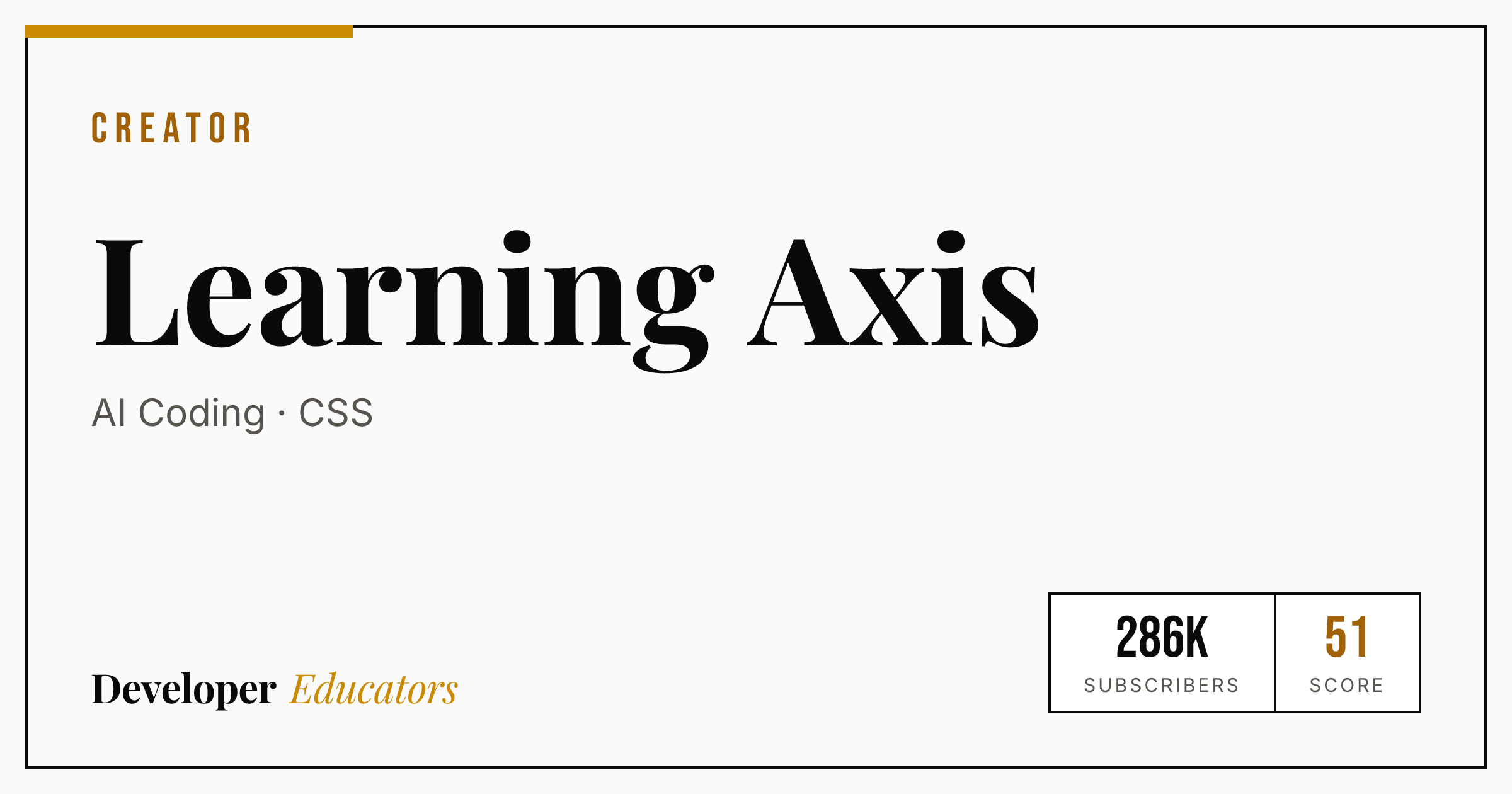Learning Axis - Web Development YouTube Channel | Developer Educators