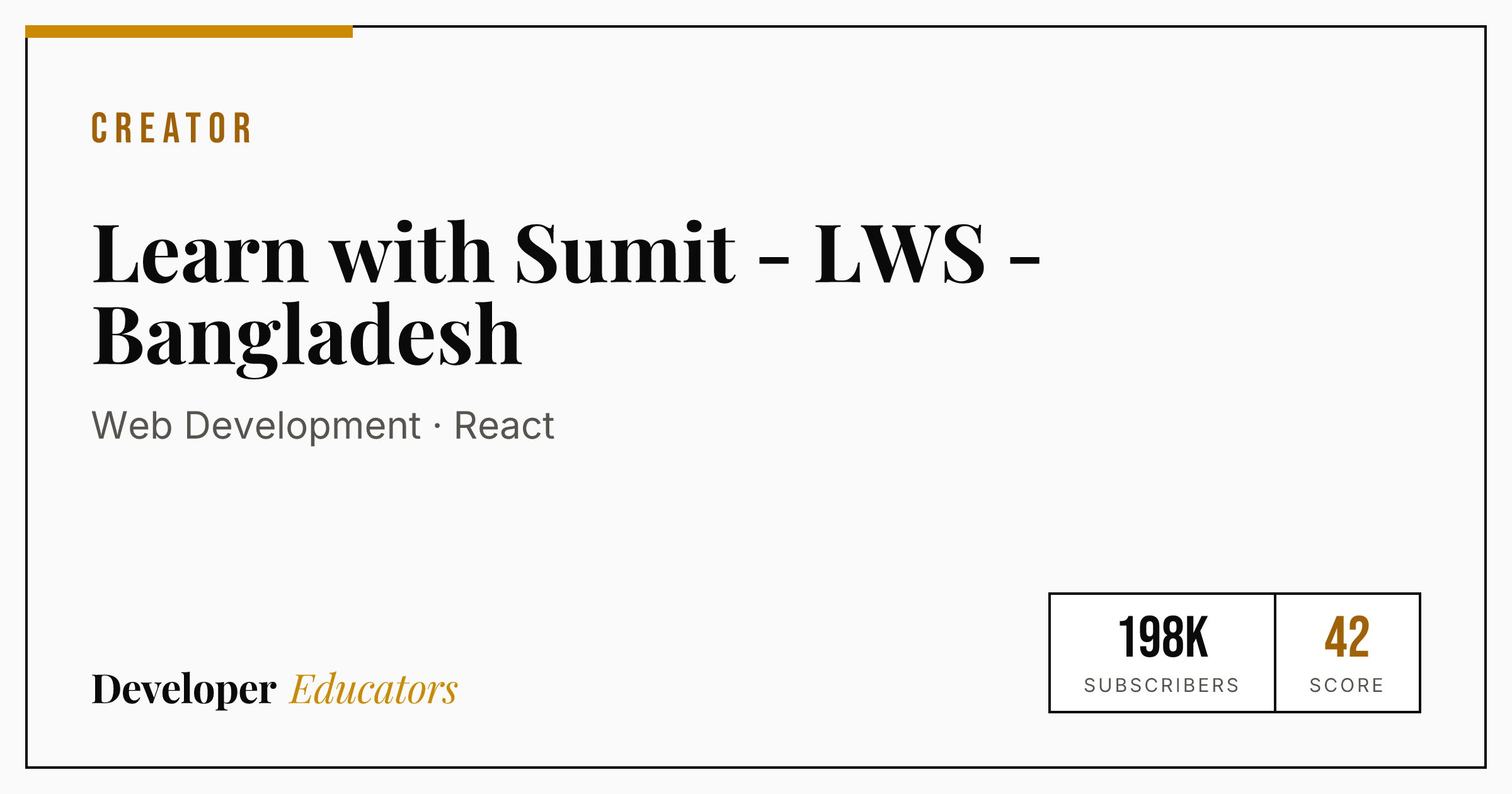 Learn with Sumit - LWS - Bangladesh - AI Coding YouTube Channel ...