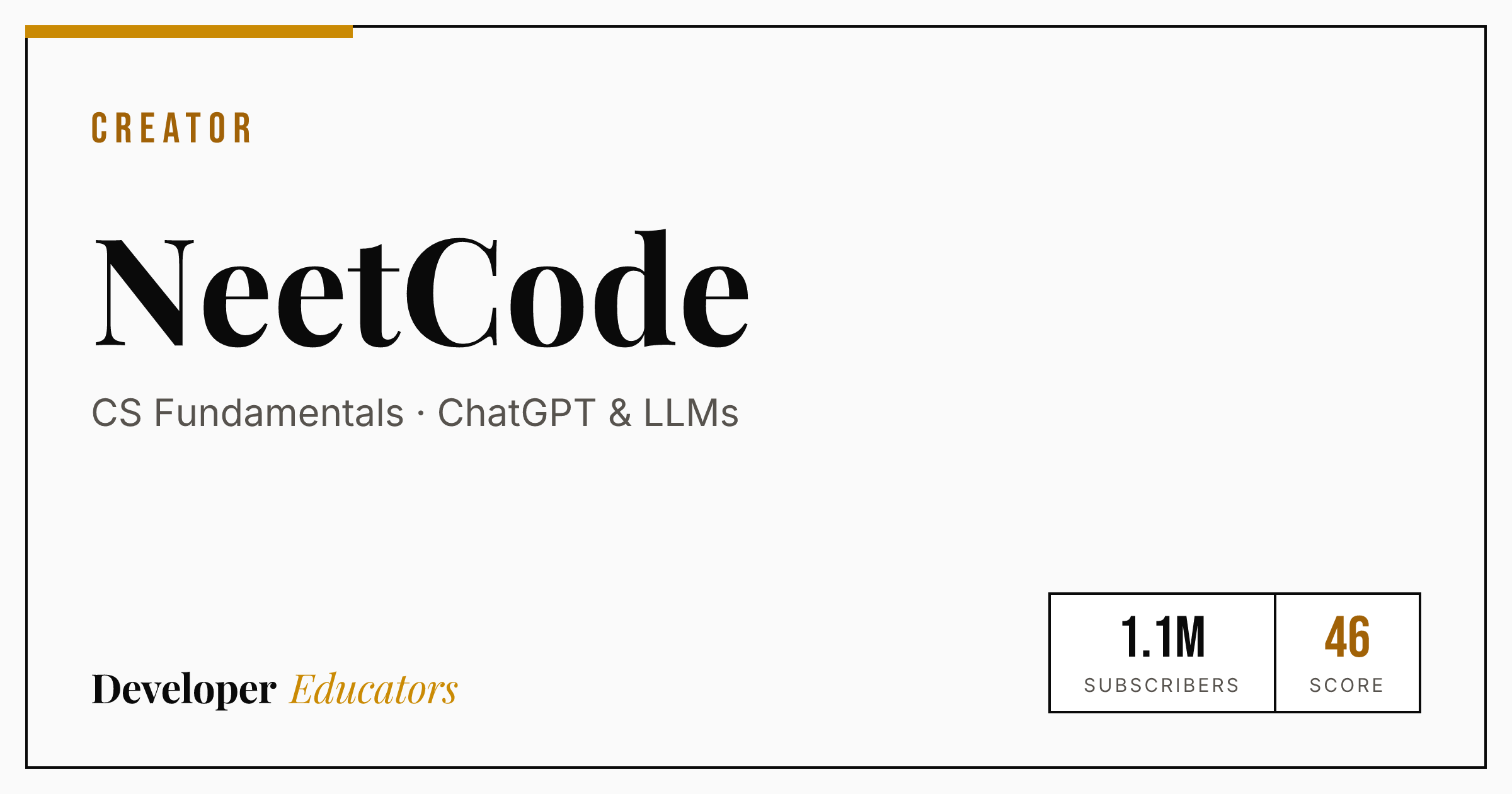 Neetcvode NeetCode - CS Fundamentals YouTube Channel | Developer Educators