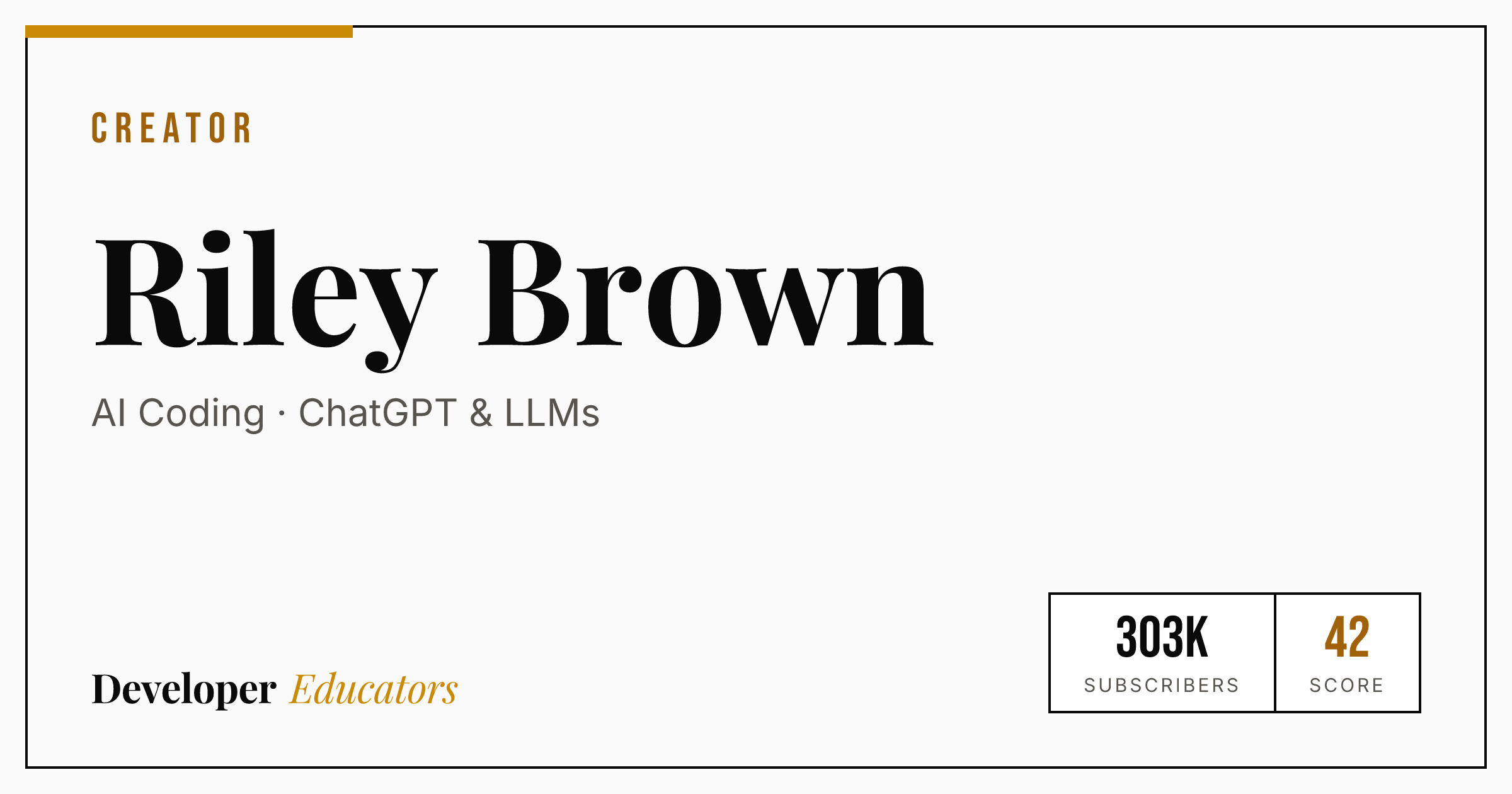 Riley Brown - AI Coding YouTube Channel | Developer Educators