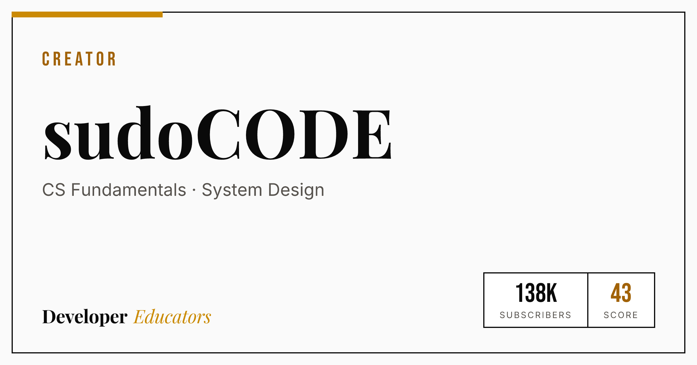 sudoCODE - AI Coding YouTube Channel | Developer Educators