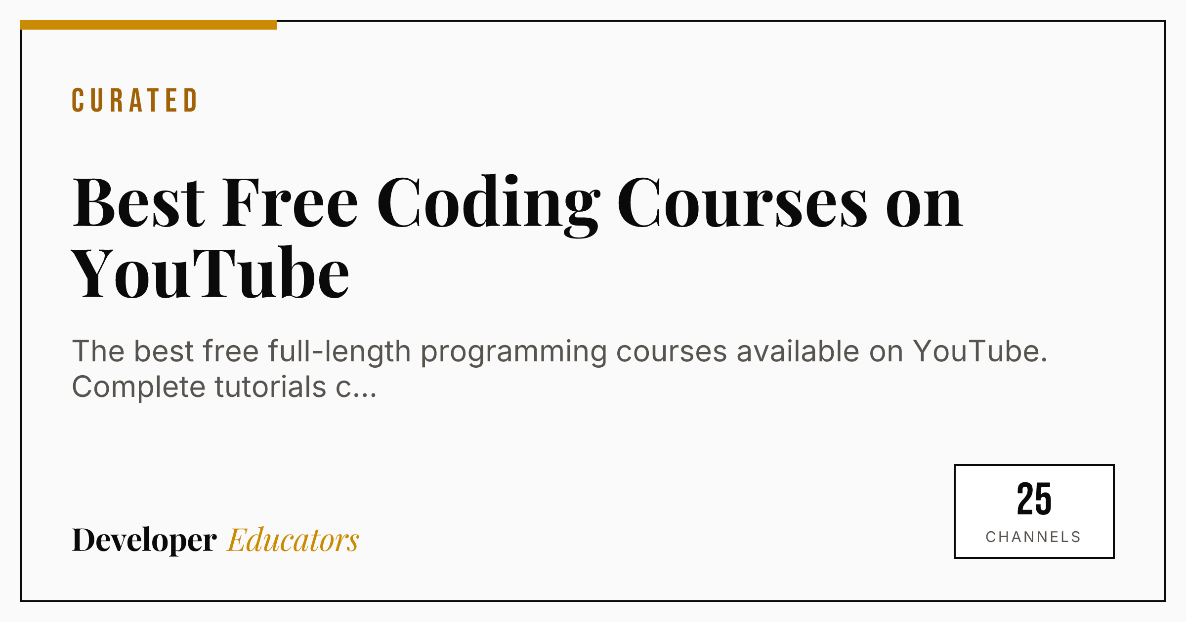 Best Free Coding Courses on YouTube [2026]