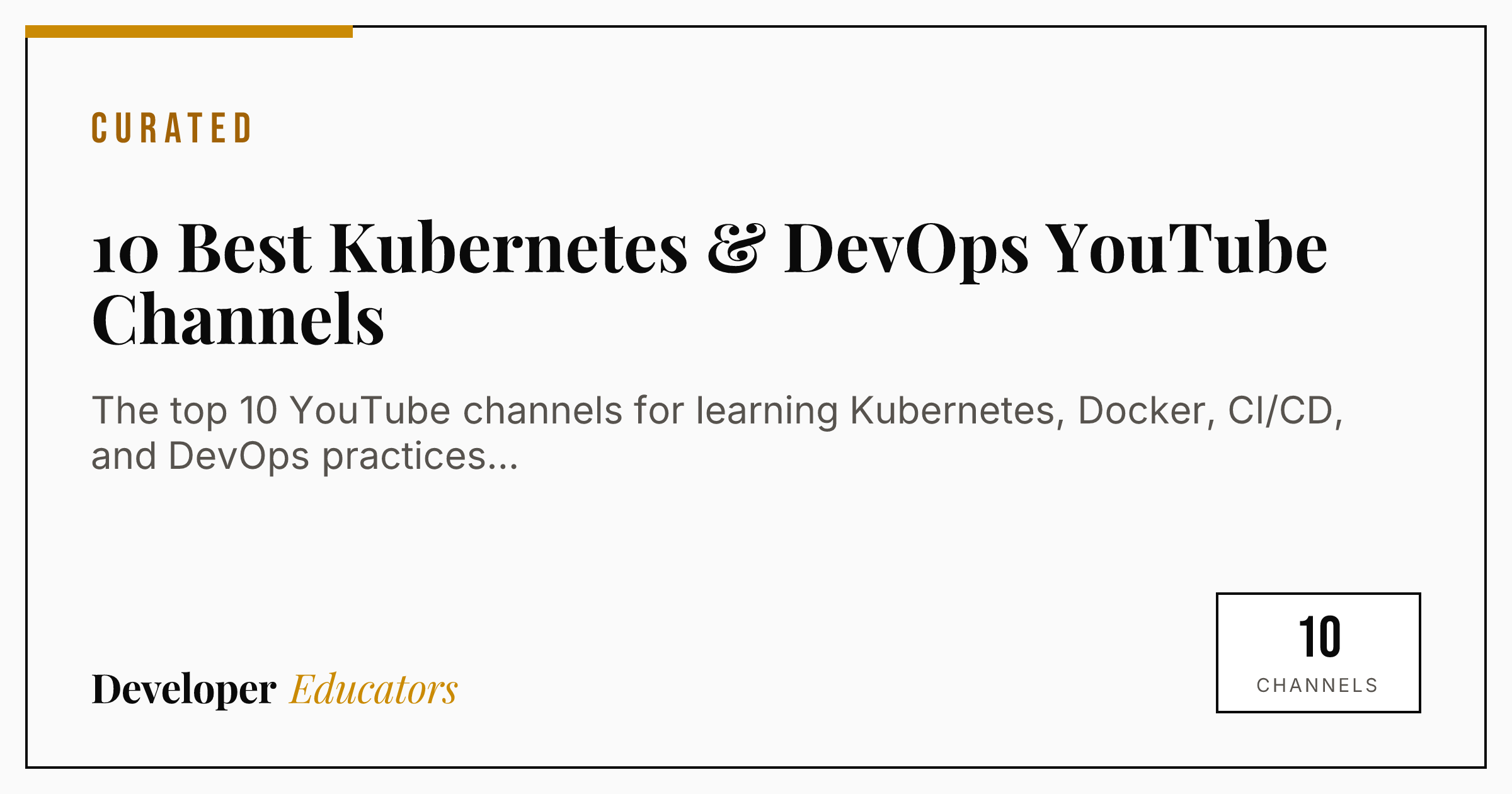 10 Best Kubernetes & DevOps YouTube Channels [2026]